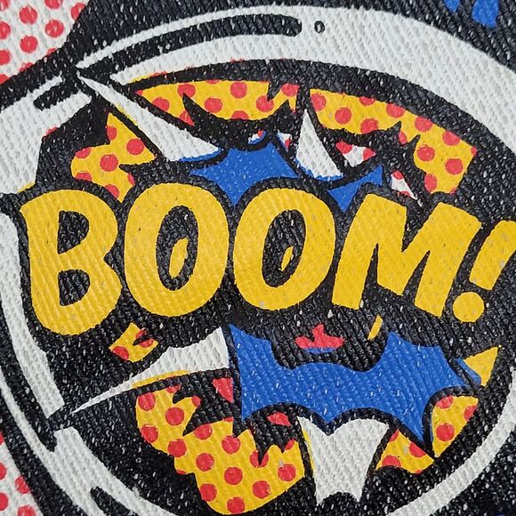 Pop-Art Denim Jacket Womens Medium 19x23 Faded Light-Wash - Picture 13 of 14